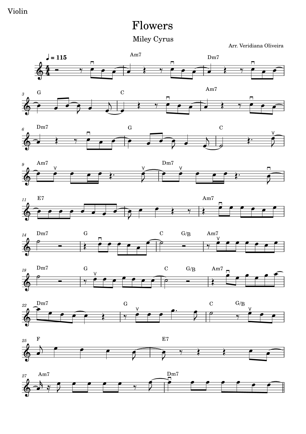 Flowers (arr. Veridiana Oliveira)
