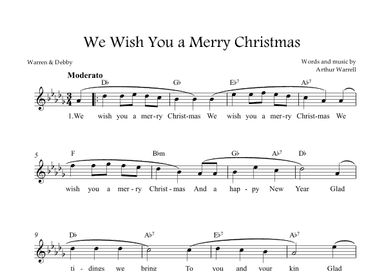 We Wish You a Merry Christmas (arr. Warren & Debby)