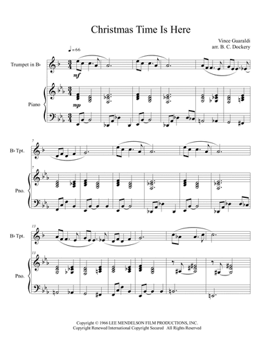 Christmas Time Is Here (arr. B. C. Dockery)