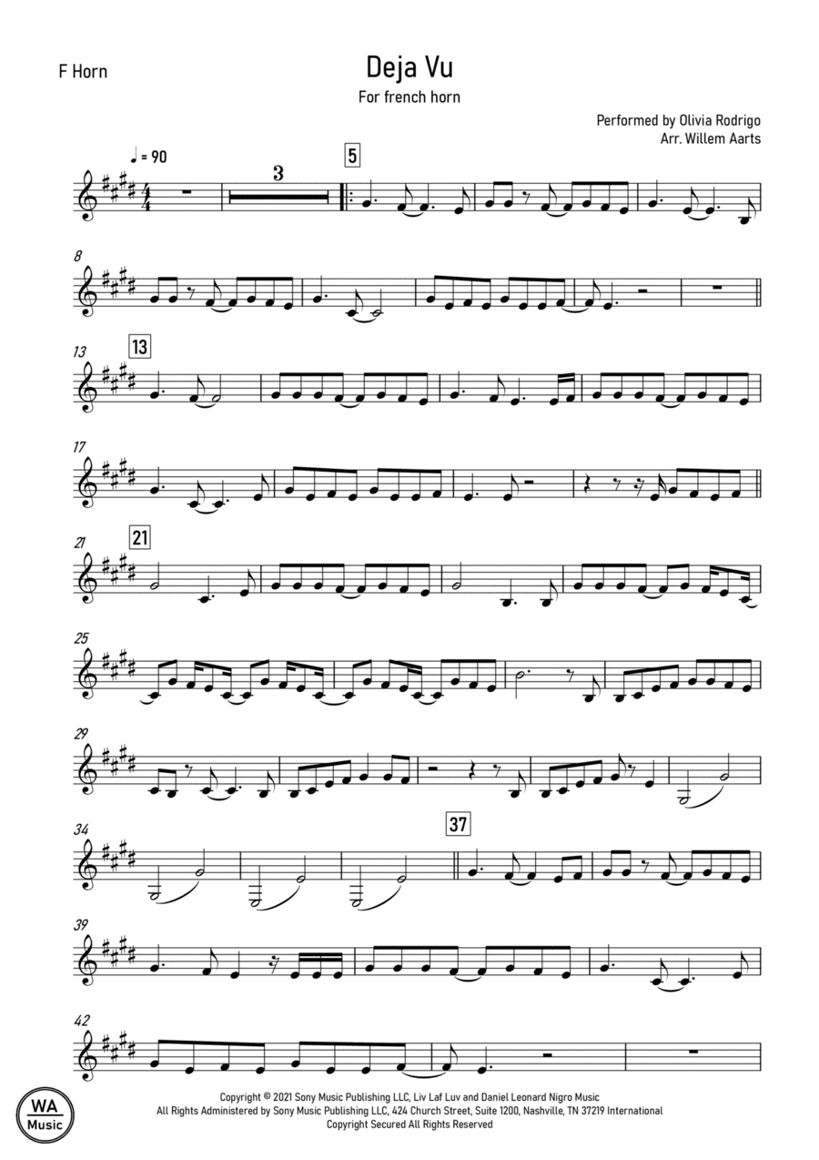 Deja Vu (arr. Willem Aarts)