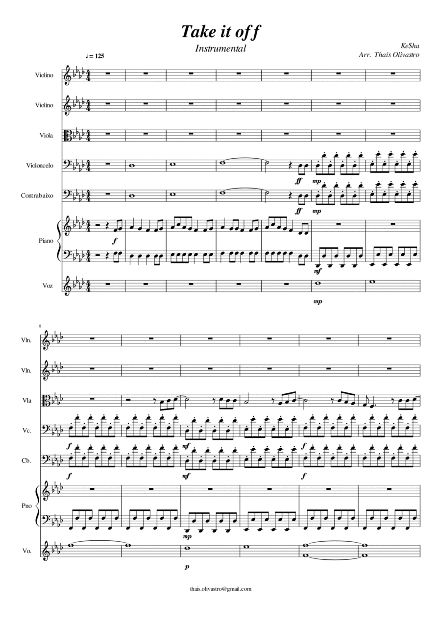 Take It Off (arr. Thaís Olivastro)