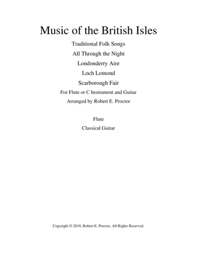 Music of the British Isles for Flute or C Instrument and Guitar (arr. Robert E. Proctor)