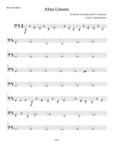 Alma Llanera. EASY. CHILDREN SYMPHONY ORCHESTRA. (arr. Laura C. Quijada Ortíz)