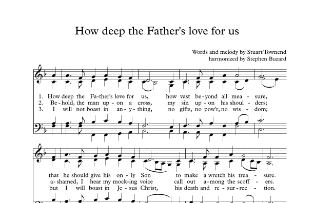 How Deep The Father's Love For Us (arr. Stephen Buzard)