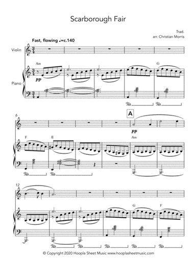 Scarborough Fair (arr. Hoopla Sheet Music)
