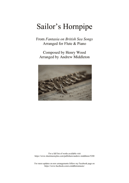 Sailor's Hornpipe arranged for Flute & Piano (arr. Andrew Middleton)