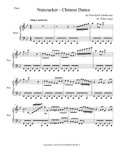 Nutcracker - Chinese Dance (arr. Zoltan Vegso)