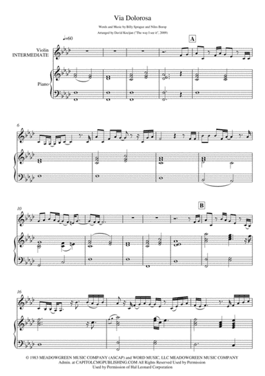 Via Dolorosa (arr. David Kocijan)