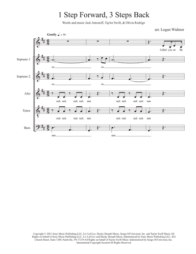 1 Step Forward, 3 Steps Back (arr. Logan Widmor)