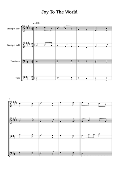 Joy To The World (arr. Karen Gueiros)