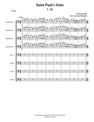 St. Paul's Suite - Mvt I Jig (arr. Gary Bricault)