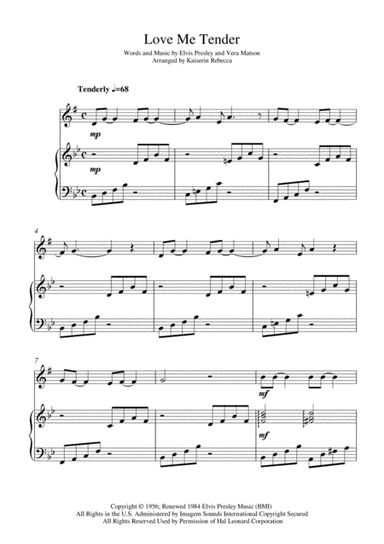 Love Me Tender (arr. Kaiserin Rebecca)