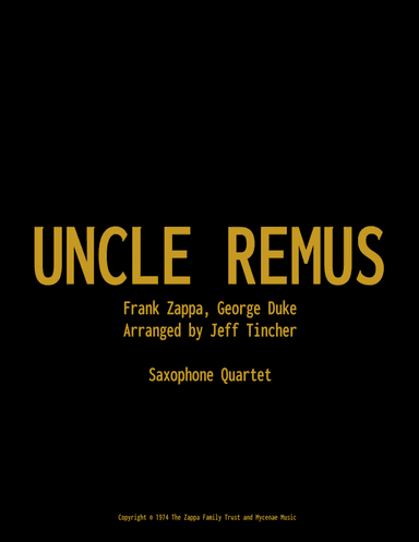 Uncle Remus (arr. Jeff Tincher)