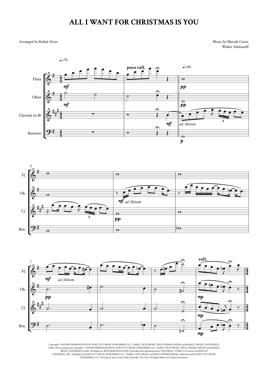 All I Want For Christmas Is You (arr. Rafael Alves)