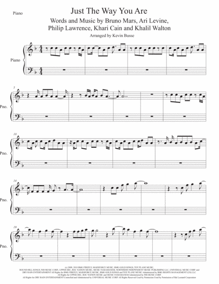 Just The Way You Are (arr. Kevin Busse)