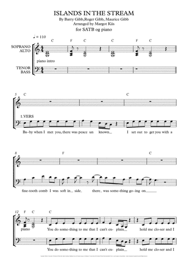 Islands In The Stream (arr. Margot Kiis)