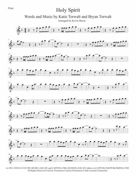 Holy Spirit (arr. Kevin Busse)