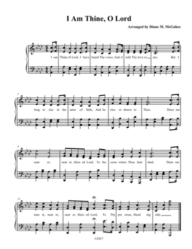 I Am Thine, O Lord (arr. Diane M. McGahee)
