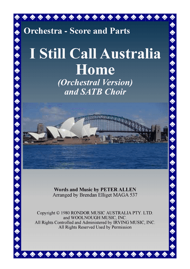 I Still Call Australia Home (arr. Brendan James Elliget MAGA 537)