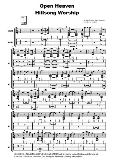Open Heaven (river Wild) (arr. ezequiel zeferino edição)