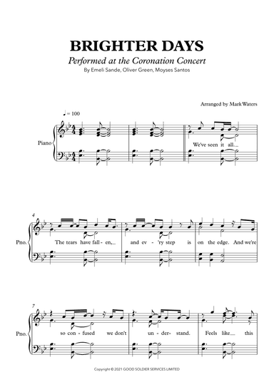 Brighter Days (arr. Mark Waters)