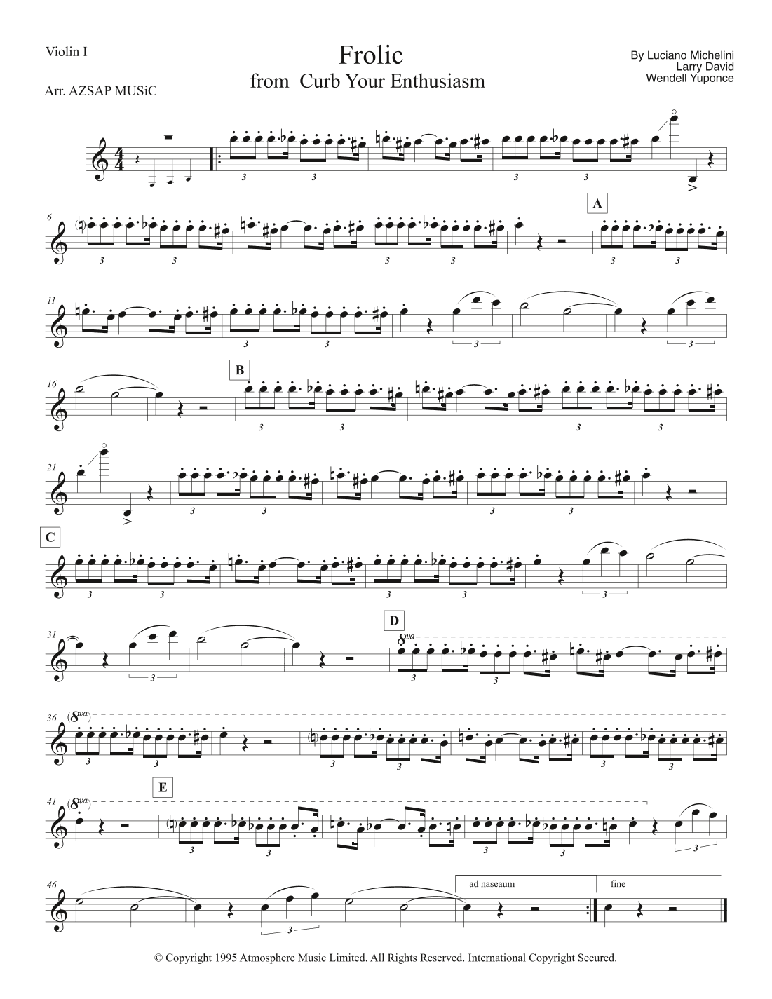 Frolic (theme From Curb Your Enthusiasm) (arr. AZSAP MUSiC)