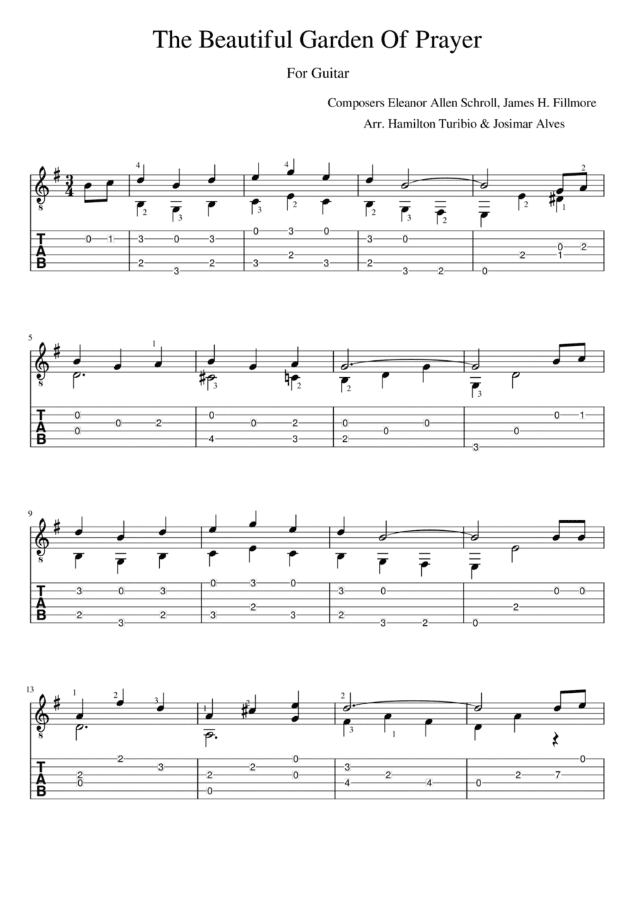 The Beautiful Garden of Pray (arr. Josimar Alves Fonseca)