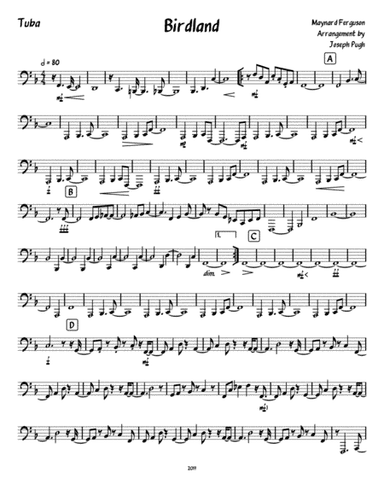 Birdland (arr. Joseph Pugh)