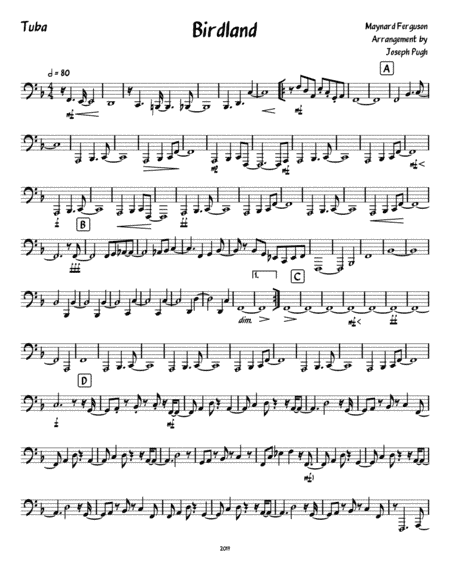 Birdland (arr. Joseph Pugh)