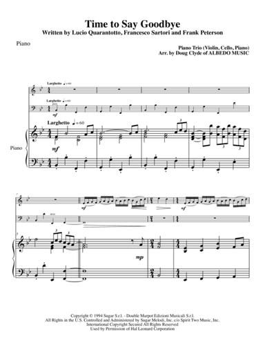 Time To Say Goodbye (arr. Doug Clyde)