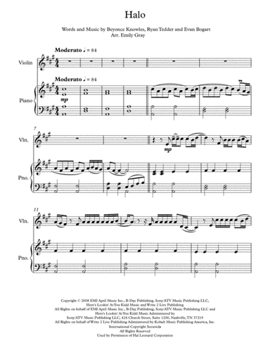 Halo (arr. Emily Gray)