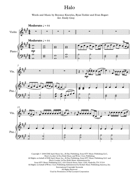 Halo (arr. Emily Gray)
