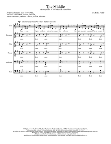 The Middle (arr. Kelia Fields)