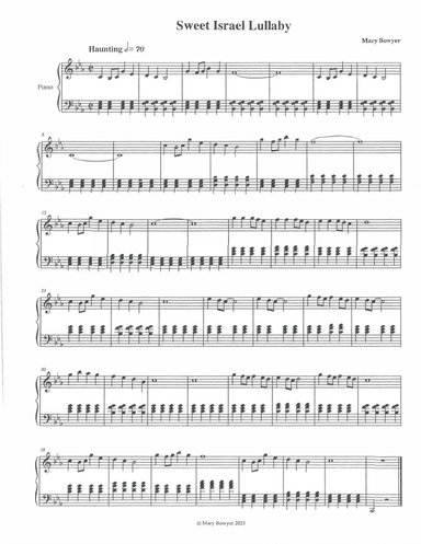 Sweet Israel Lullaby