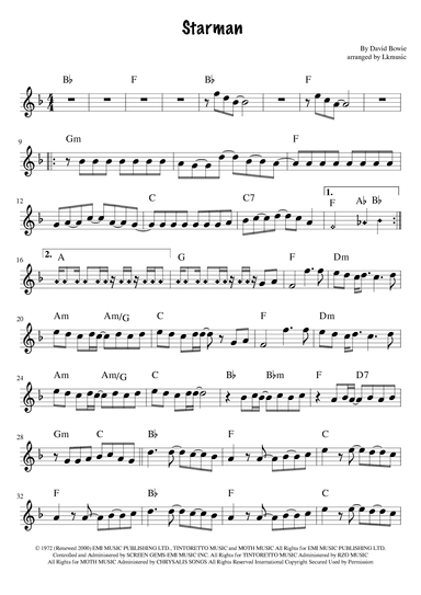 Starman (arr. Lkmusic)