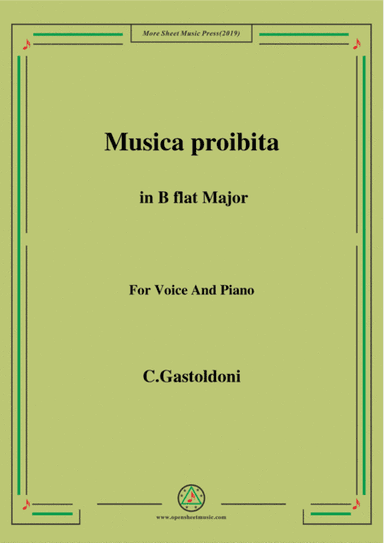 Gastoldoni-Musica proibita in B flat Major (arr. Open Cloud)
