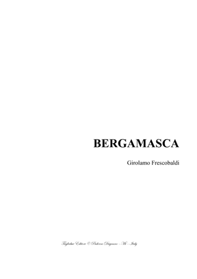 BERGAMASCA - Frescobaldi - For Organ (arr. Renato Tagliabue)