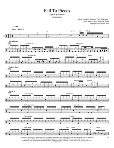 Fall To Pieces (arr. Juergen Heit)