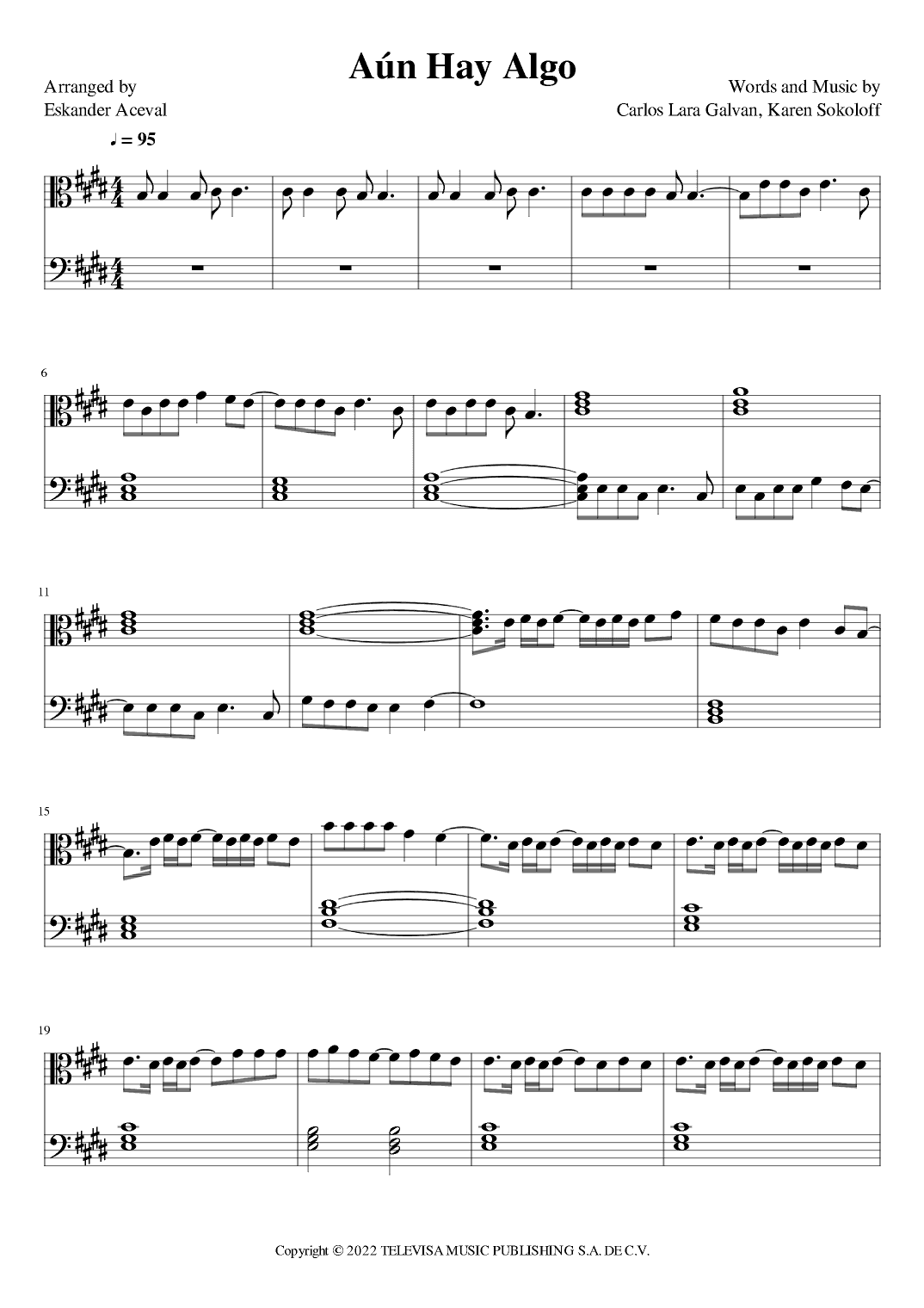 Aun Hay Algo (arr. Eskander Aceval)
