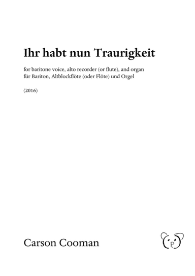 Ihr habt nun Traurigkeit