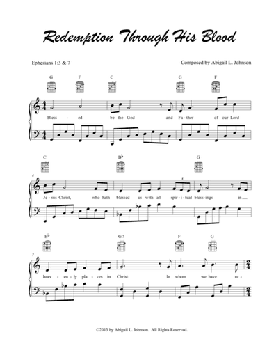 Redemption through His Blood - Bible Verse Song