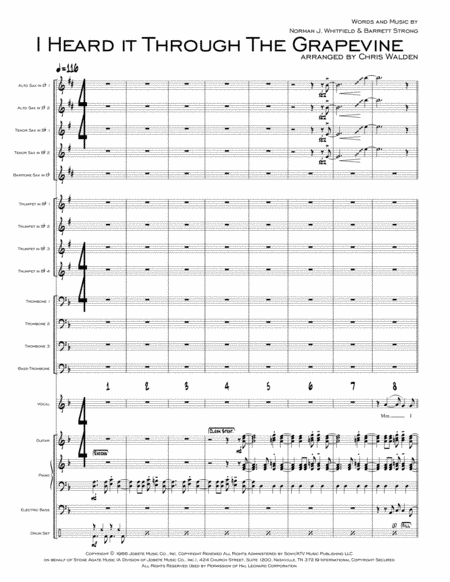 I Heard It Through The Grapevine (arr. Chris Walden)