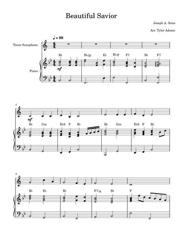 Beautiful Savior (arr. Tyler Adams)