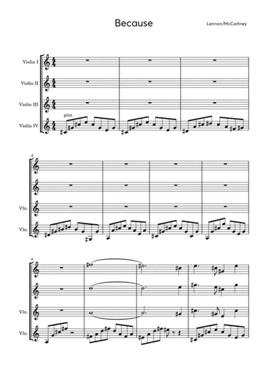 Because (arr. Julia Reddy)