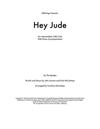 Hey Jude (arr. Caroline McCaskey)