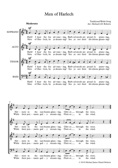 Men of Harlech (arr. Michael J.D. Roberts)
