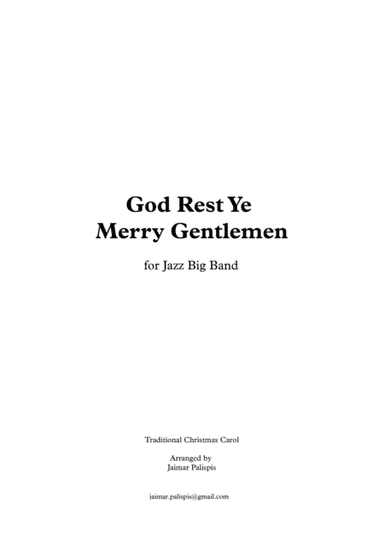 God Rest Ye Merry Gentlemen (arr. Jaimar Palispis)