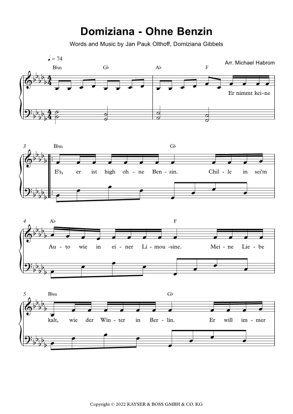 Benzin (arr. Michael Habrom)