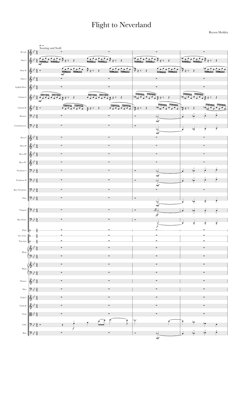 Flight to Neverland - Score Only