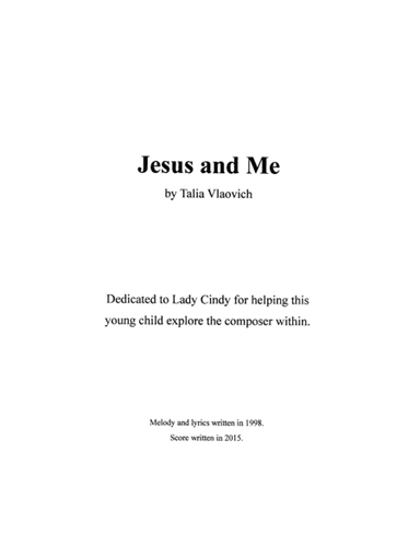 Jesus and Me